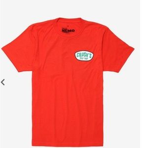 Disney Pixar Finding Nemo Crush Surf Shop Tee | Size M | Color Orange | NWT